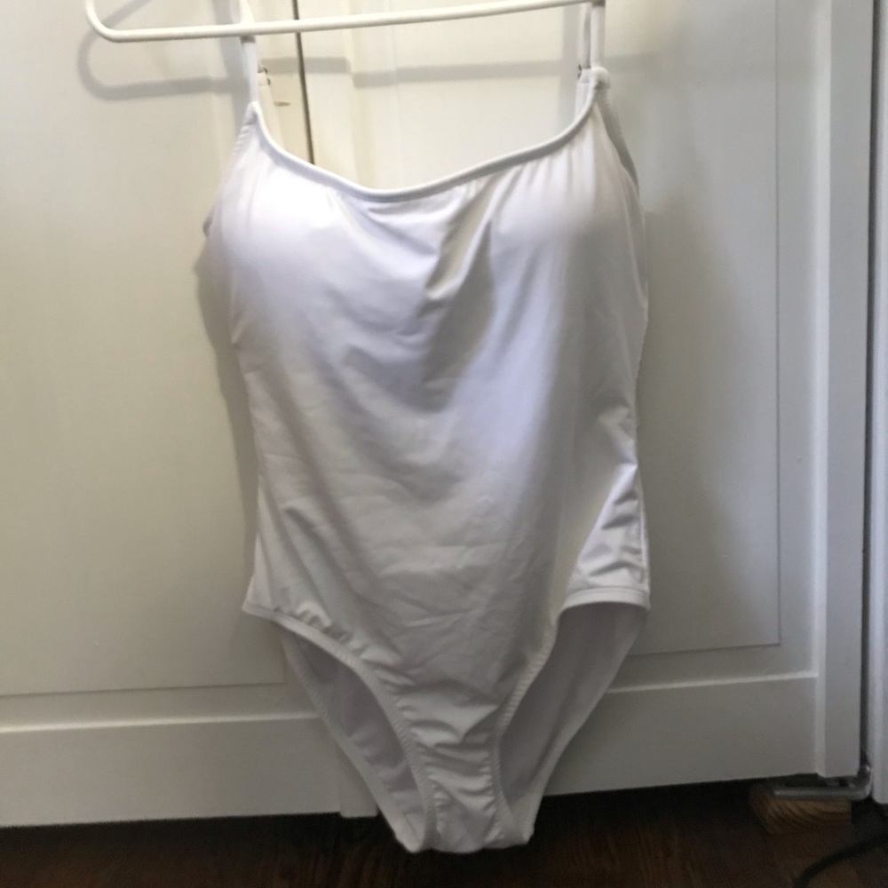 Ann Cole white swimsuit Sz8